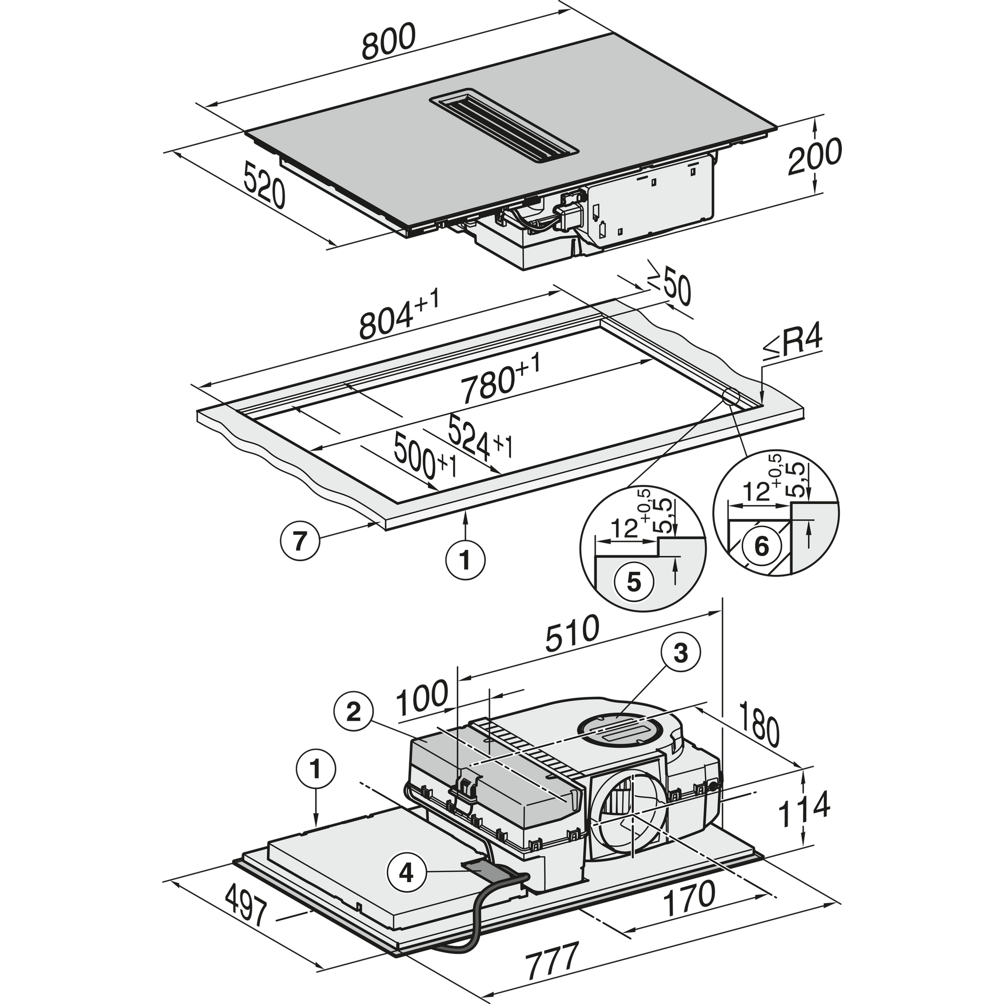 Miele KMDA7272FL-A inbouw kookplaat afbeelding 6