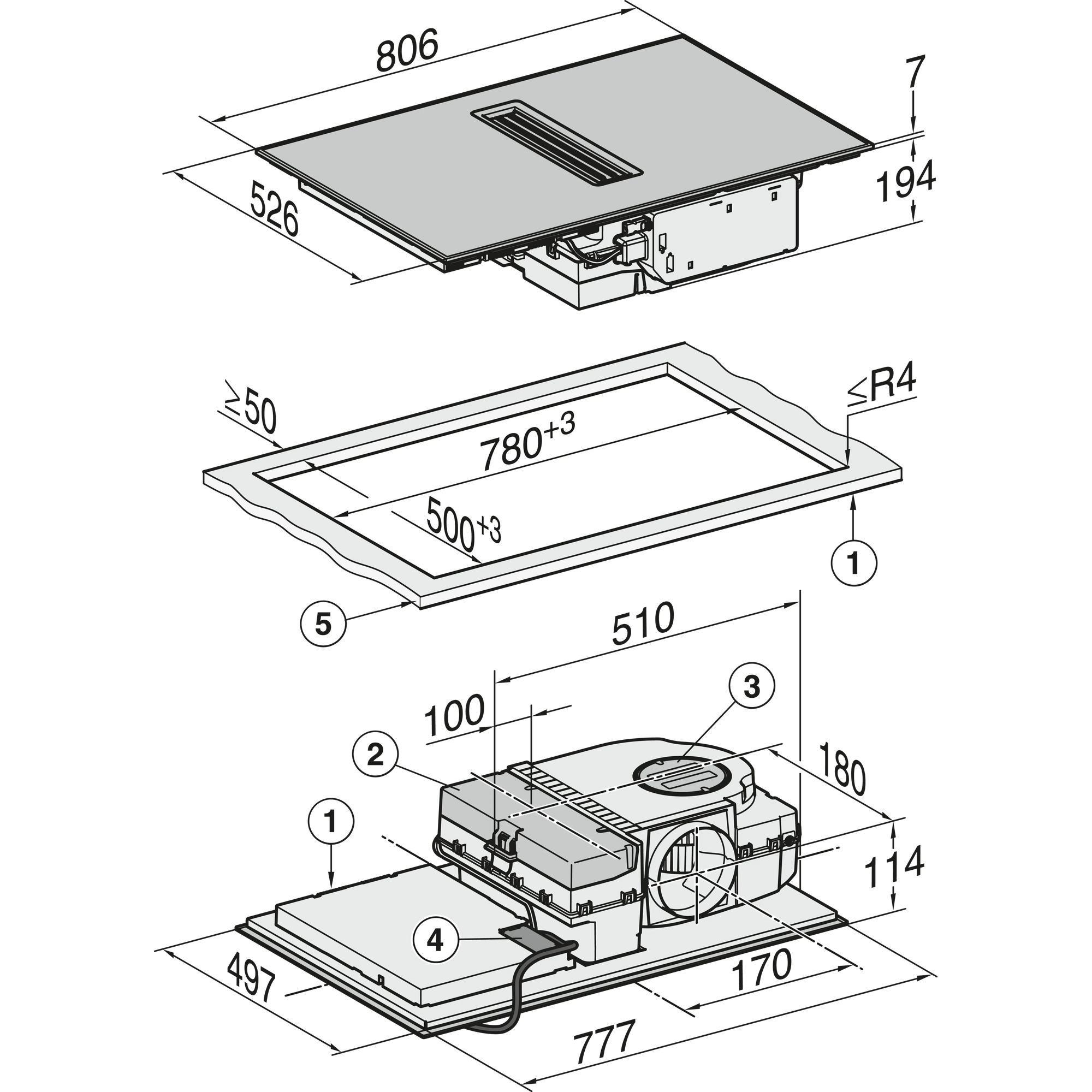 Miele kookplaat inbouw KMDA7272FR-UED afbeelding 4
