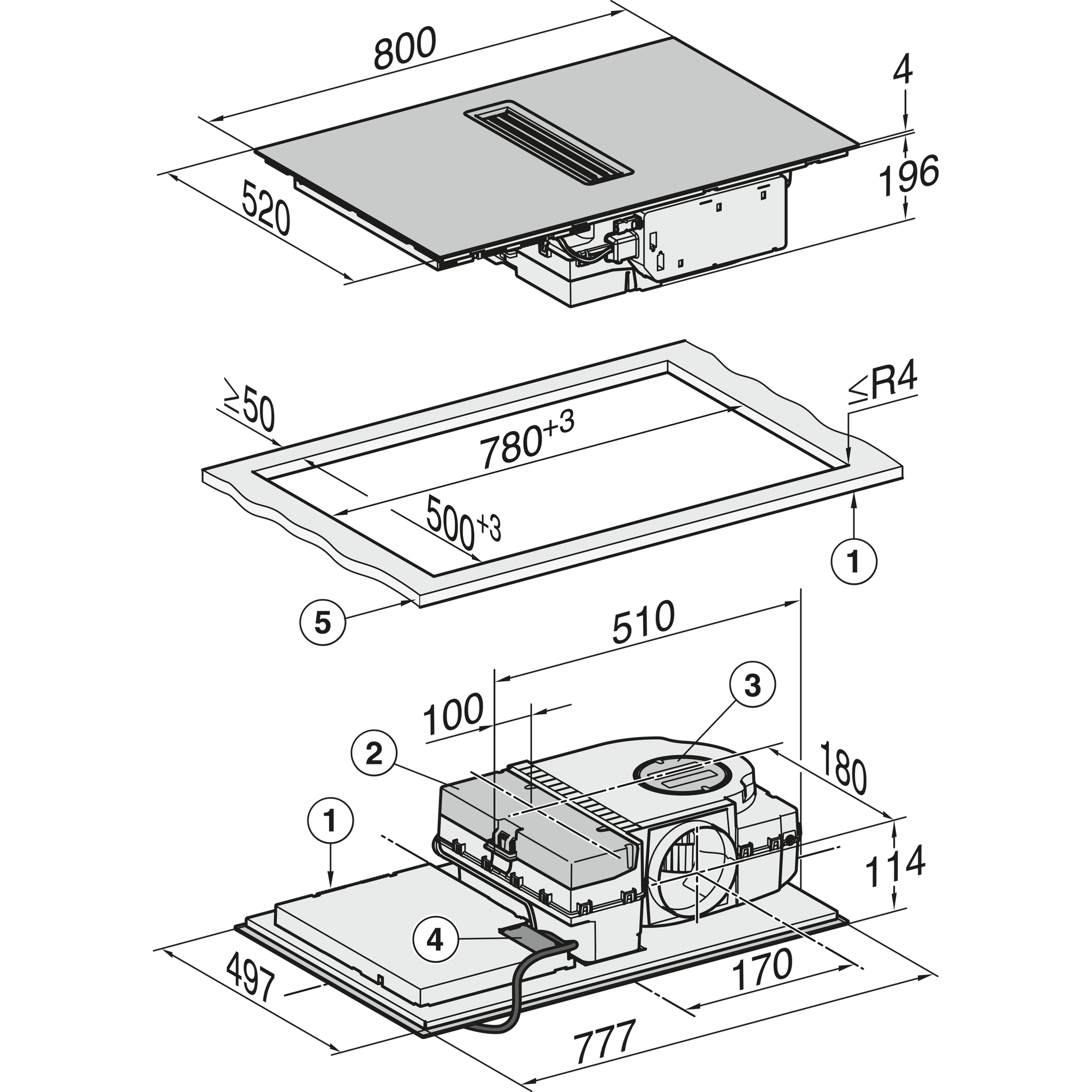 Miele KMDA7473FL-ASW inbouw kookplaat afbeelding 6