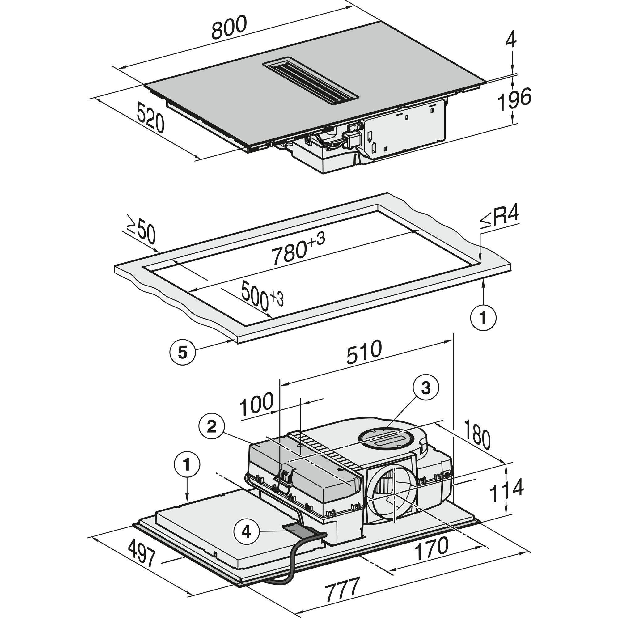 Miele kookplaat inbouw KMDA7473FR-A afbeelding 4