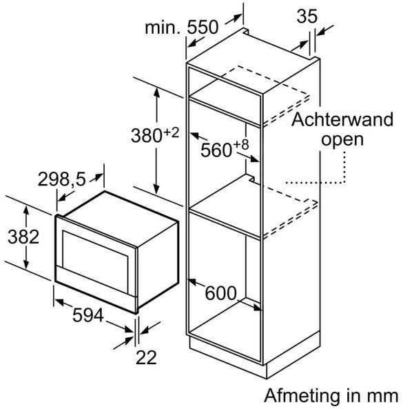 Neff magnetron inbouw C17WR00G0 afbeelding 4