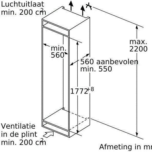 Neff GI7813CF0 inbouw vriezer afbeelding 6