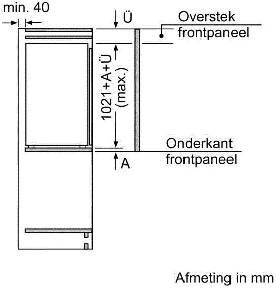 Neff koelkast inbouw KI1312FE0 afbeelding 4