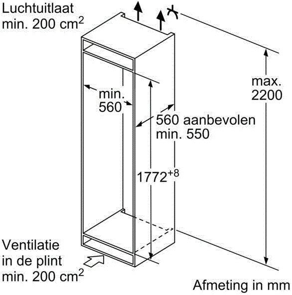 Neff koelkast inbouw KI5861SF0 afbeelding 4