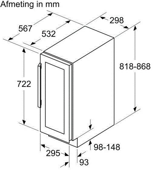 Neff KU9202HF0 vrijstaand wijnkast afbeelding 5