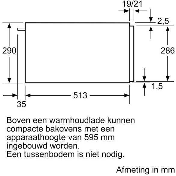 Neff warmhoudlade N17HH20G0 afbeelding 3