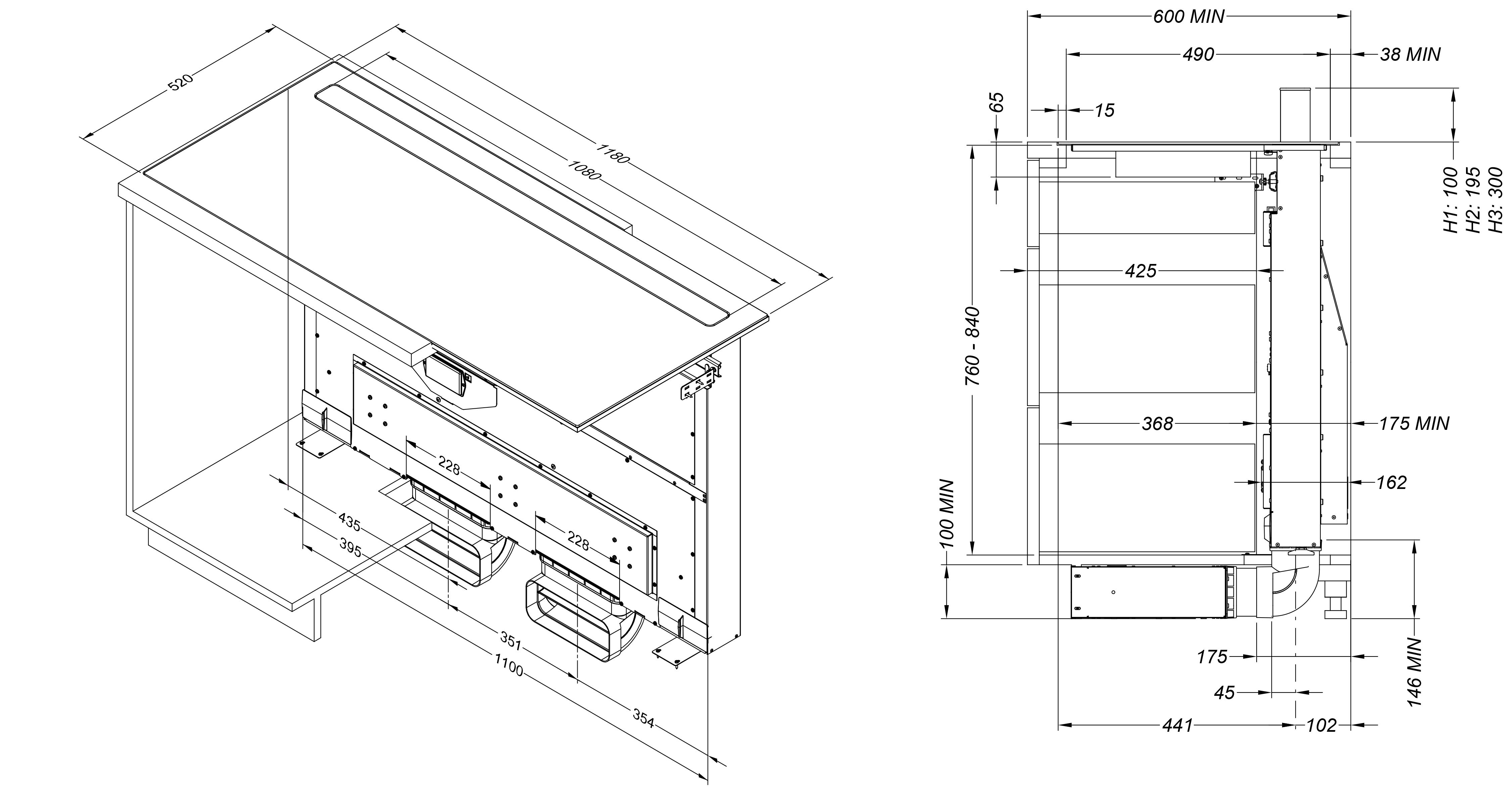 Novy kookplaat inbouw 42120-G1 afbeelding 4