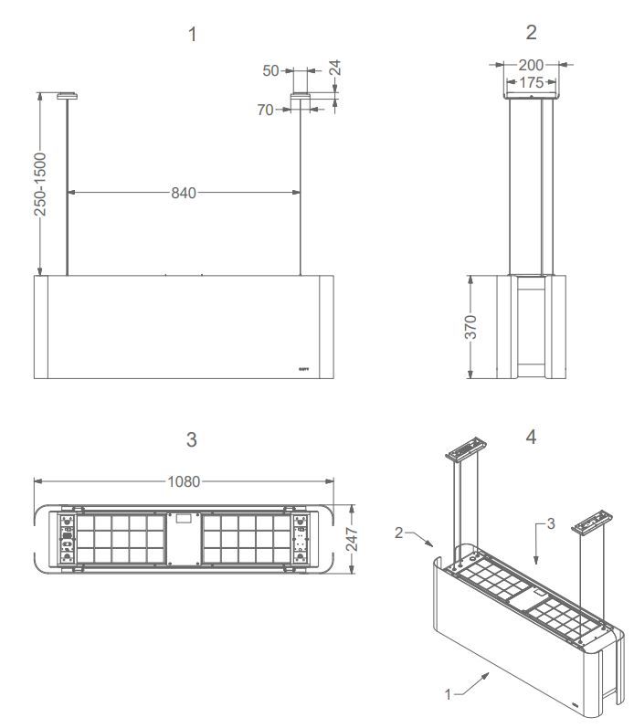 Novy 7550  afzuigkap afbeelding 5
