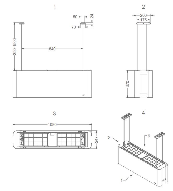 Novy afzuigkap 7552 afbeelding 3