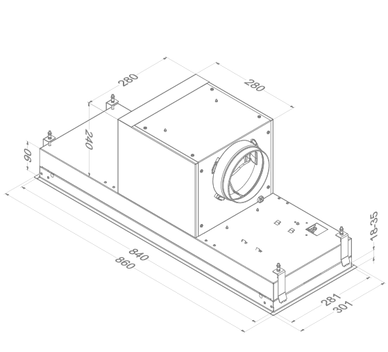 Novy afzuigkap  820 afbeelding 4