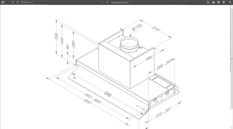 Novy afzuigkap  8740 afbeelding 4