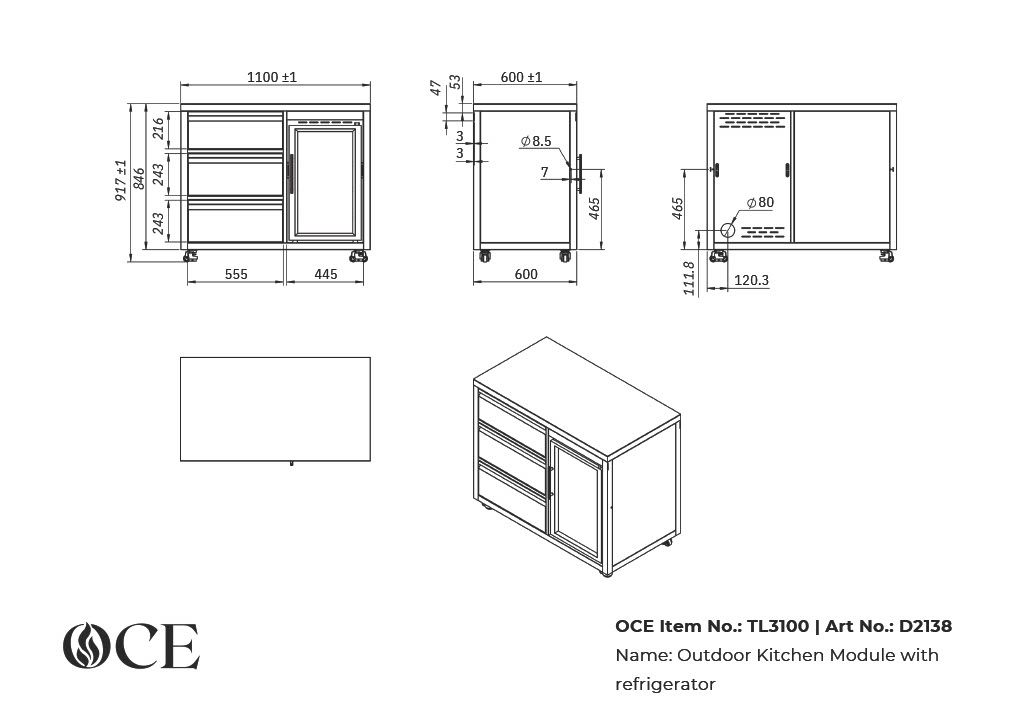 OCE barbecue TL3100 afbeelding 3