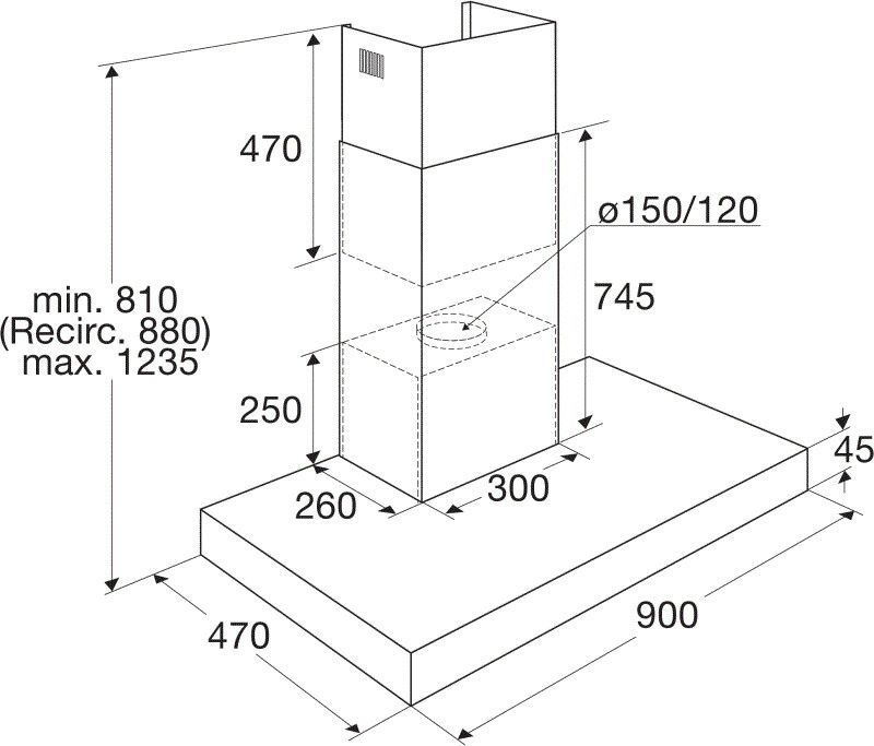 Pelgrim BSSA970MAT  afzuigkap afbeelding 5