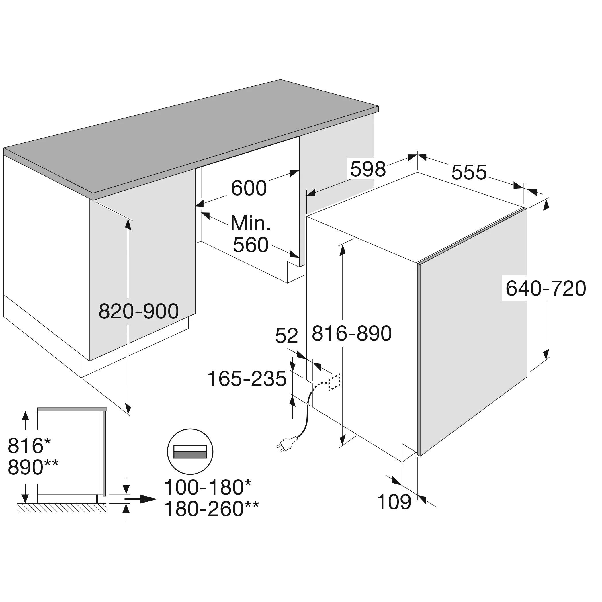 Pelgrim GVW250L inbouw vaatwasser afbeelding 5