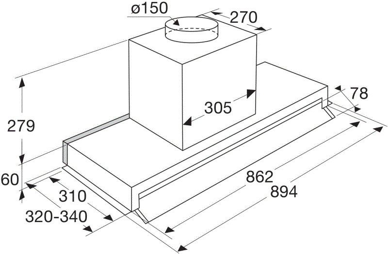 Pelgrim afzuigkap  IBS930MAT afbeelding 4