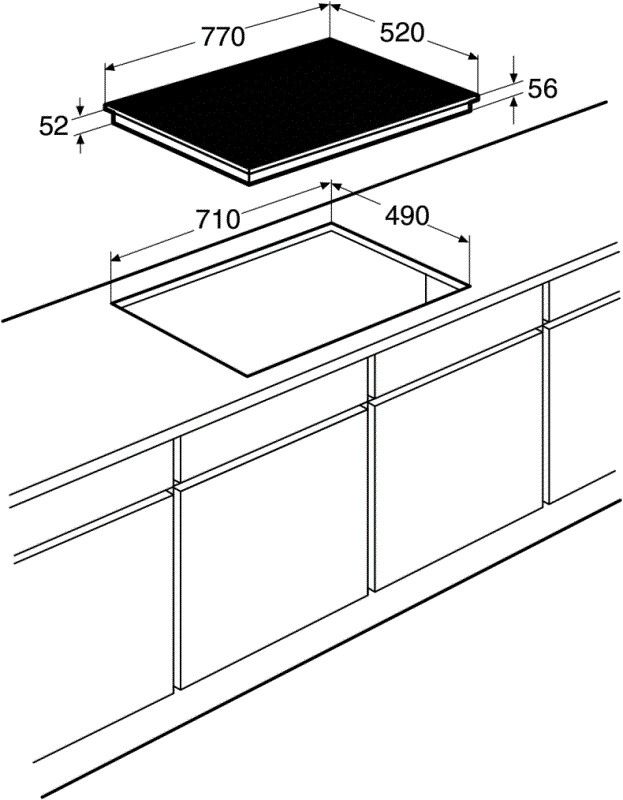 Pelgrim kookplaat inbouw IK2084F afbeelding 4