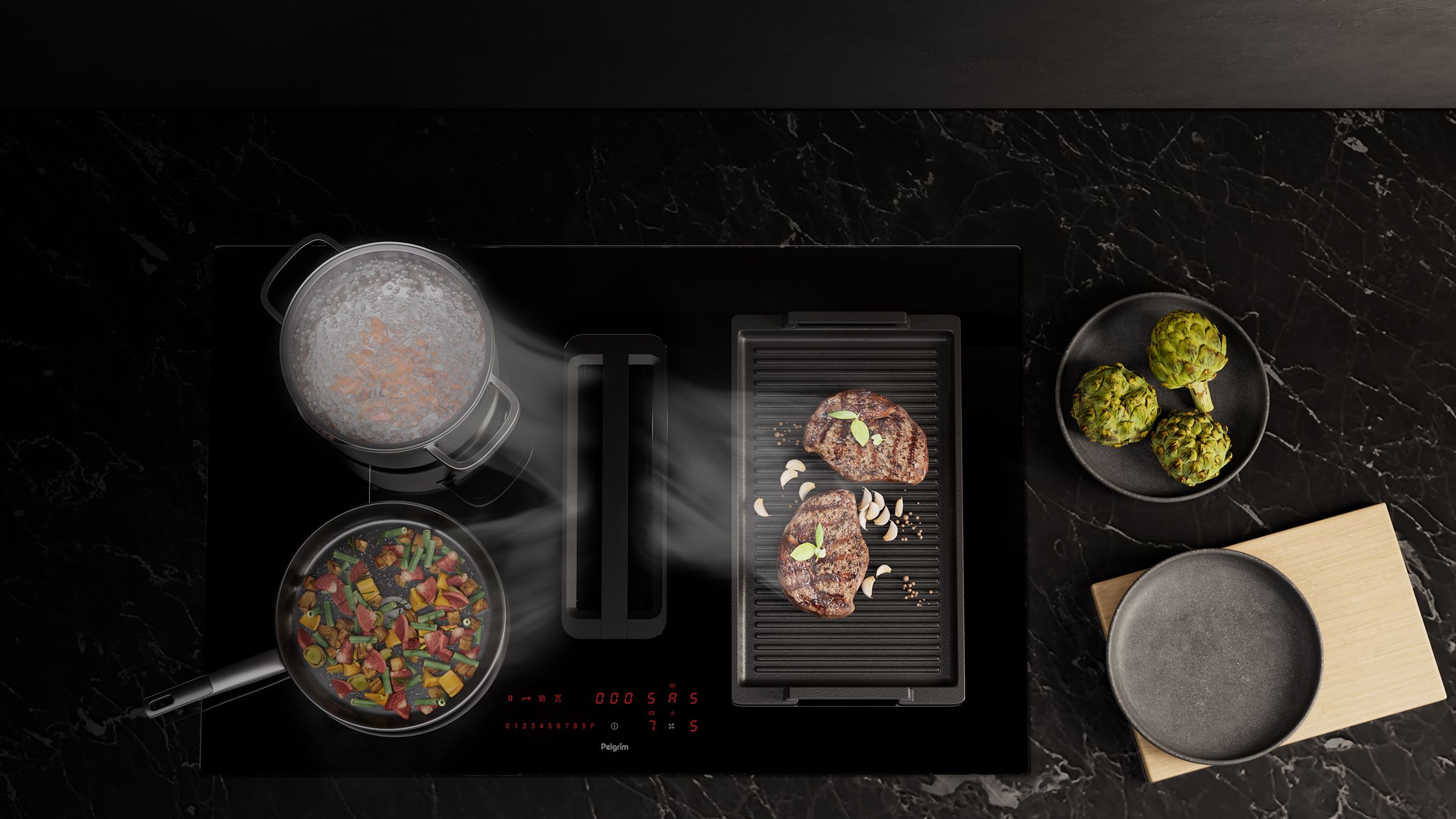 Pelgrim IKR3082F inbouw kookplaat afbeelding 5