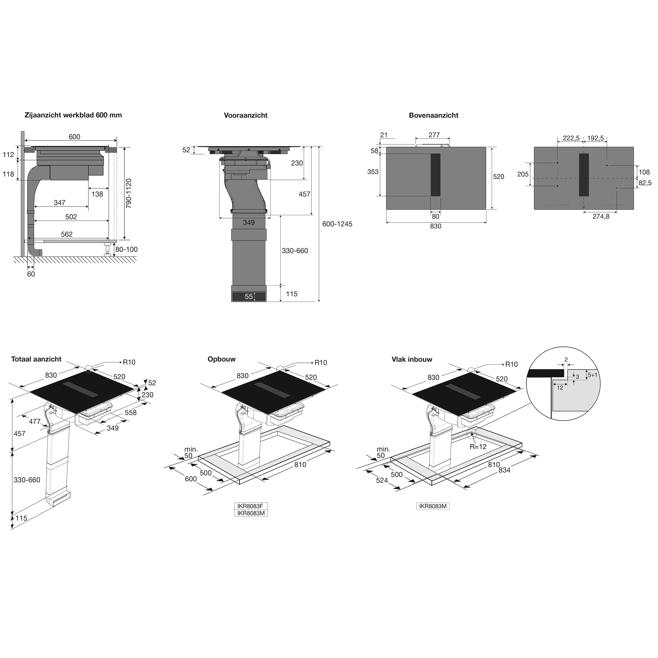 Pelgrim IKR8083M inbouw kookplaat afbeelding 5