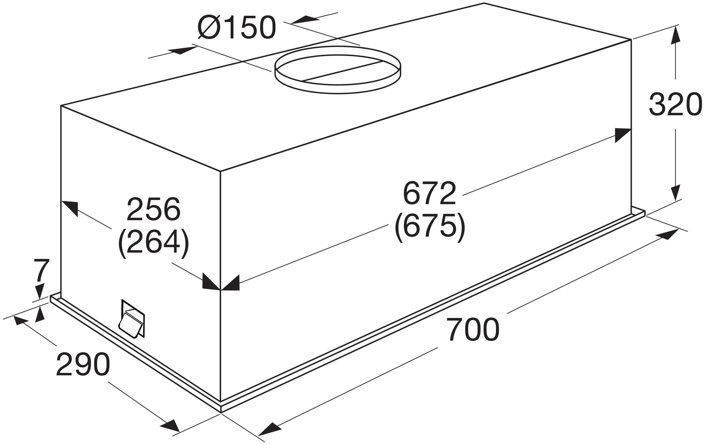 Pelgrim afzuigkap  ISW771RVS afbeelding 4