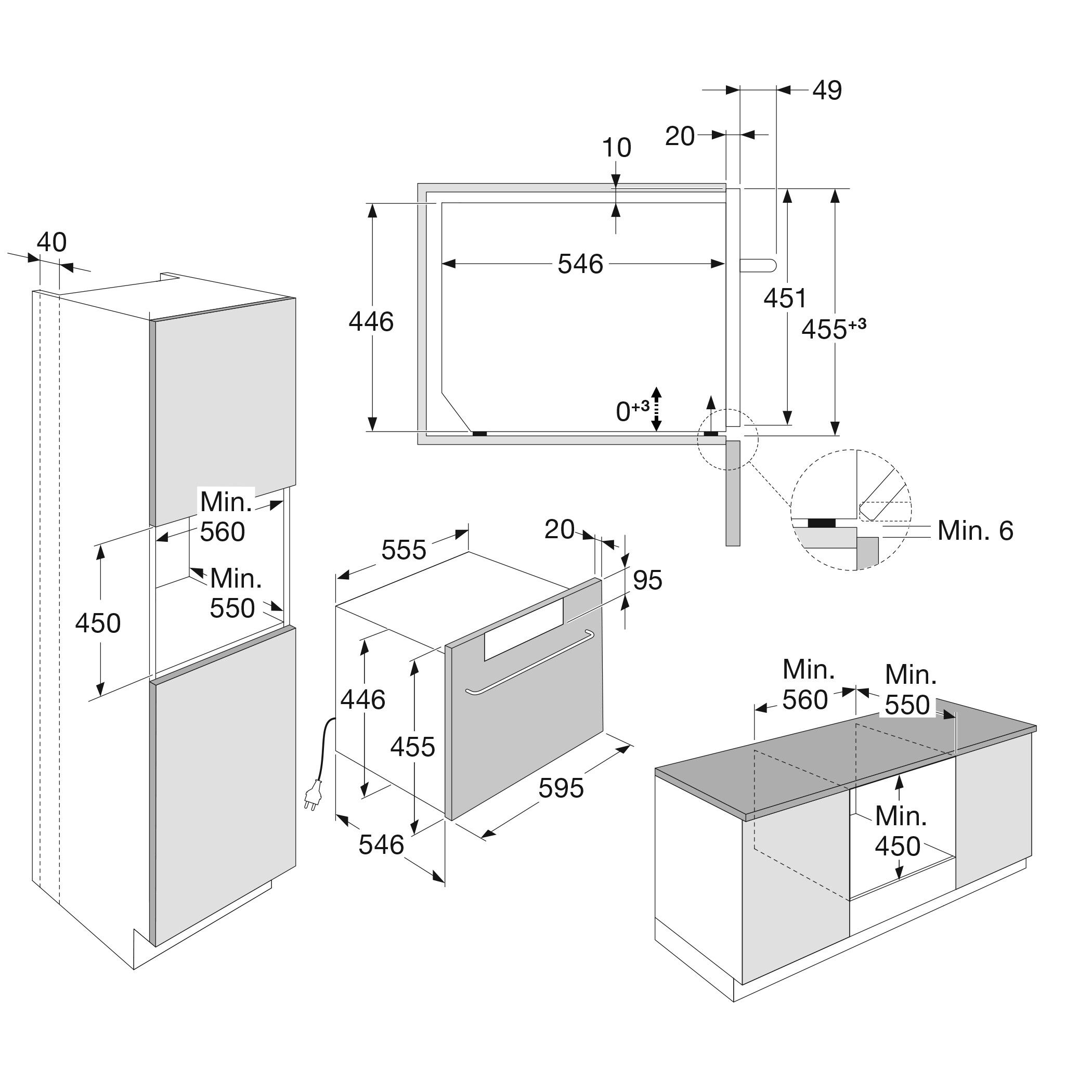 Pelgrim magnetron inbouw OM540MAT afbeelding 4