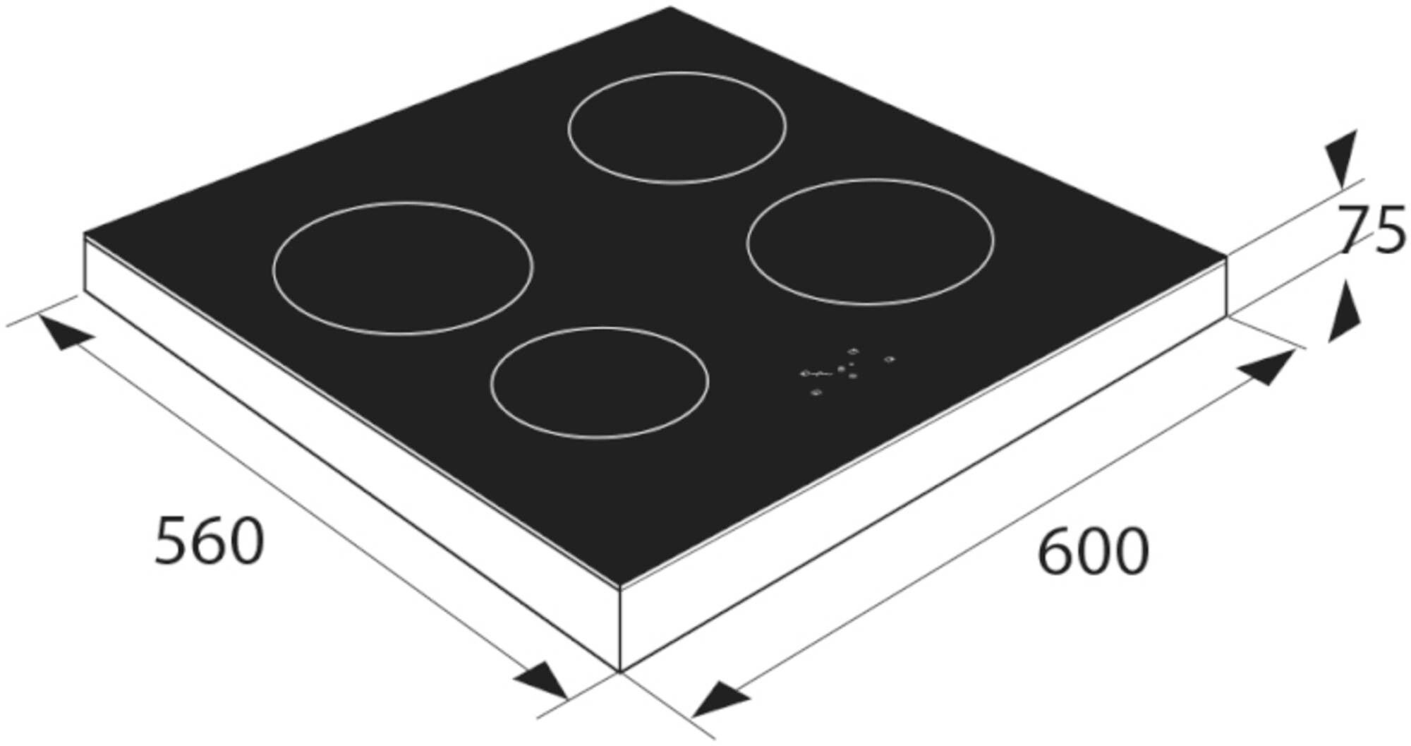 Pelgrim kookplaat vrijstaand PKI260RVS afbeelding 4