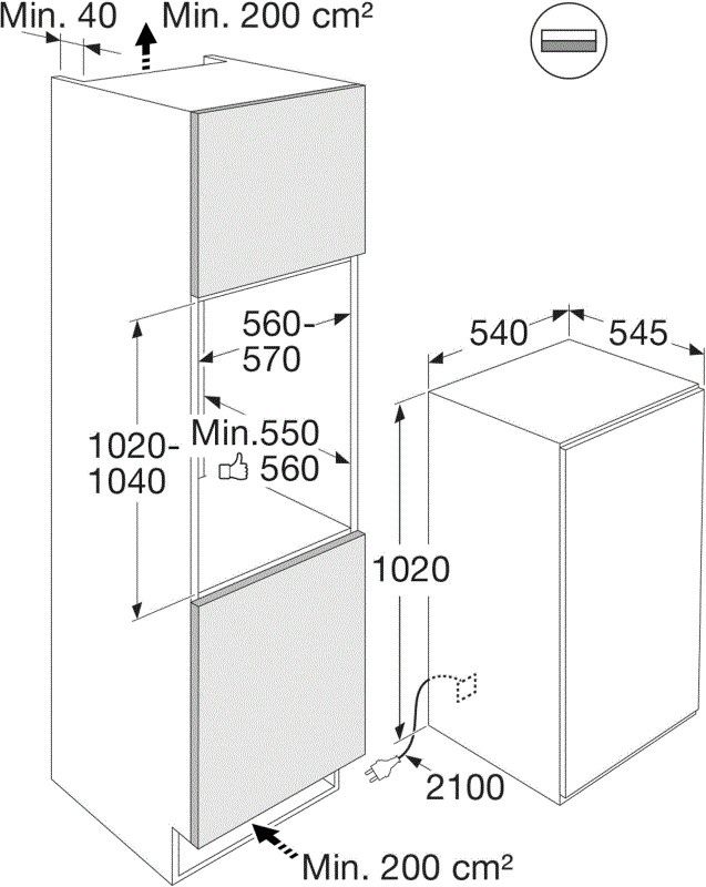Pelgrim PKVD2102 inbouw koelkast afbeelding 5