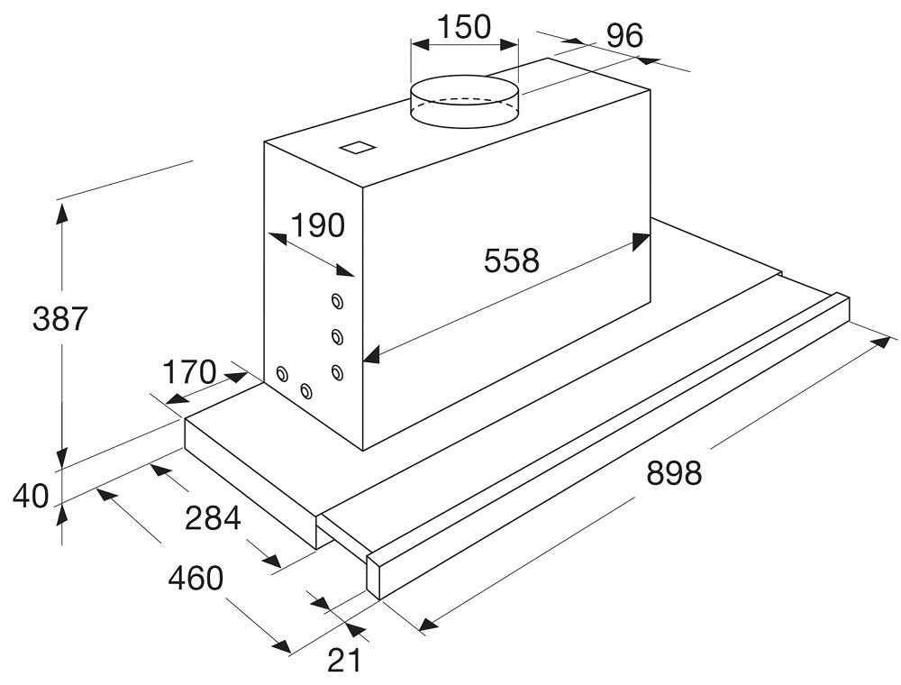Pelgrim afzuigkap  SLK985RVS afbeelding 4