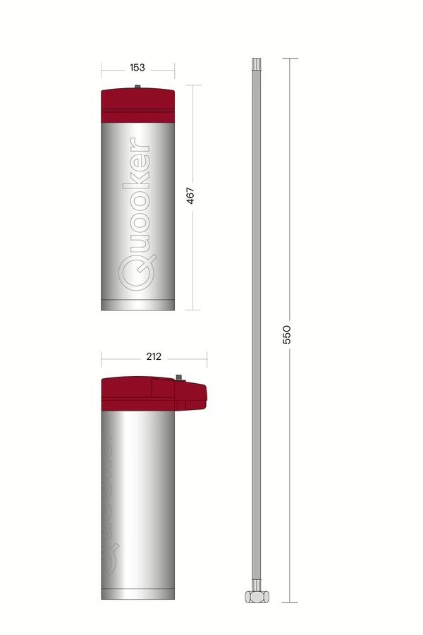 Quooker kokendwaterkraan 3FRONTGME afbeelding 3