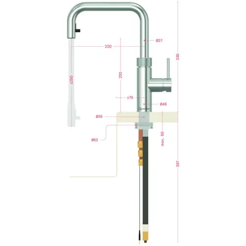 Quooker kokendwaterkraan 3FXSBLK afbeelding 3