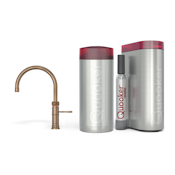 Quooker Combi+ Classic Fusion Round Messing Patina + Cube