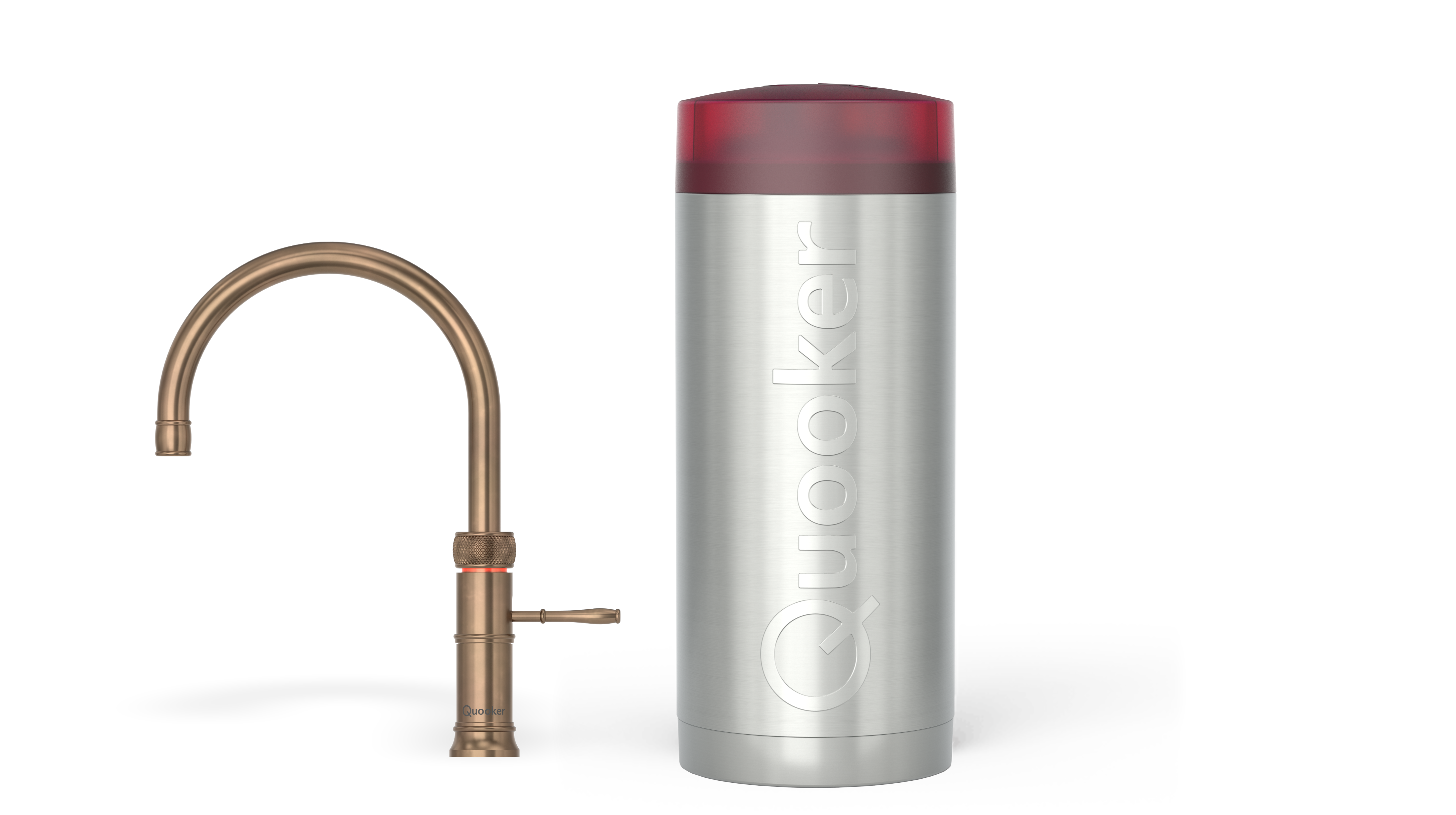 Quooker Combi+ Classic Fusion Round Messing Patina