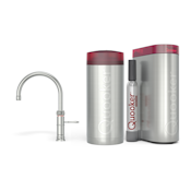 Quooker Combi+ Classic Fusion Round RVS + Cube
