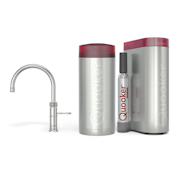 Quooker Combi+ Classic Fusion Round RVS + Cube