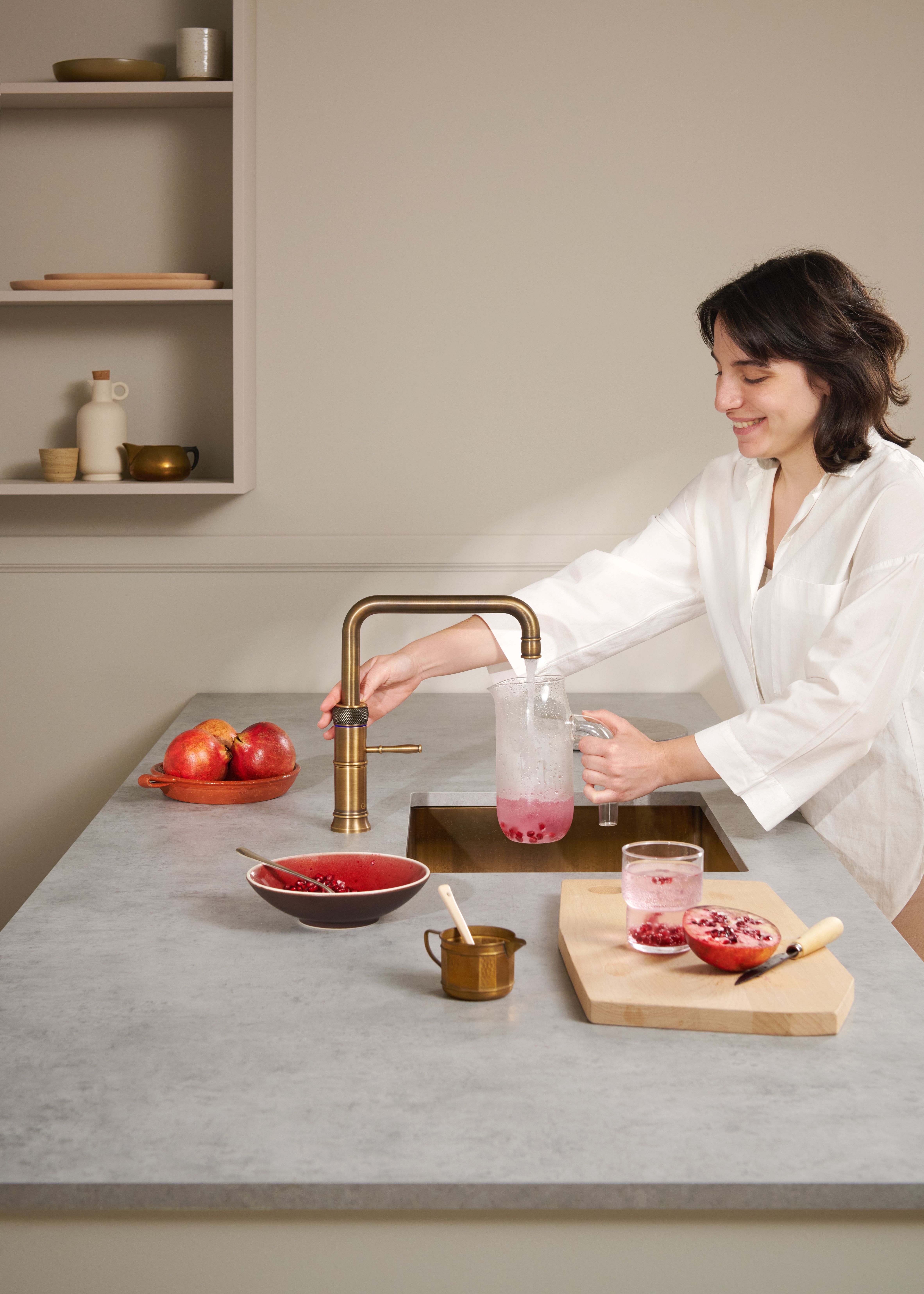 Combi+ Classic Fusion Square Messing Patina + Cub van Quooker afbeelding 6