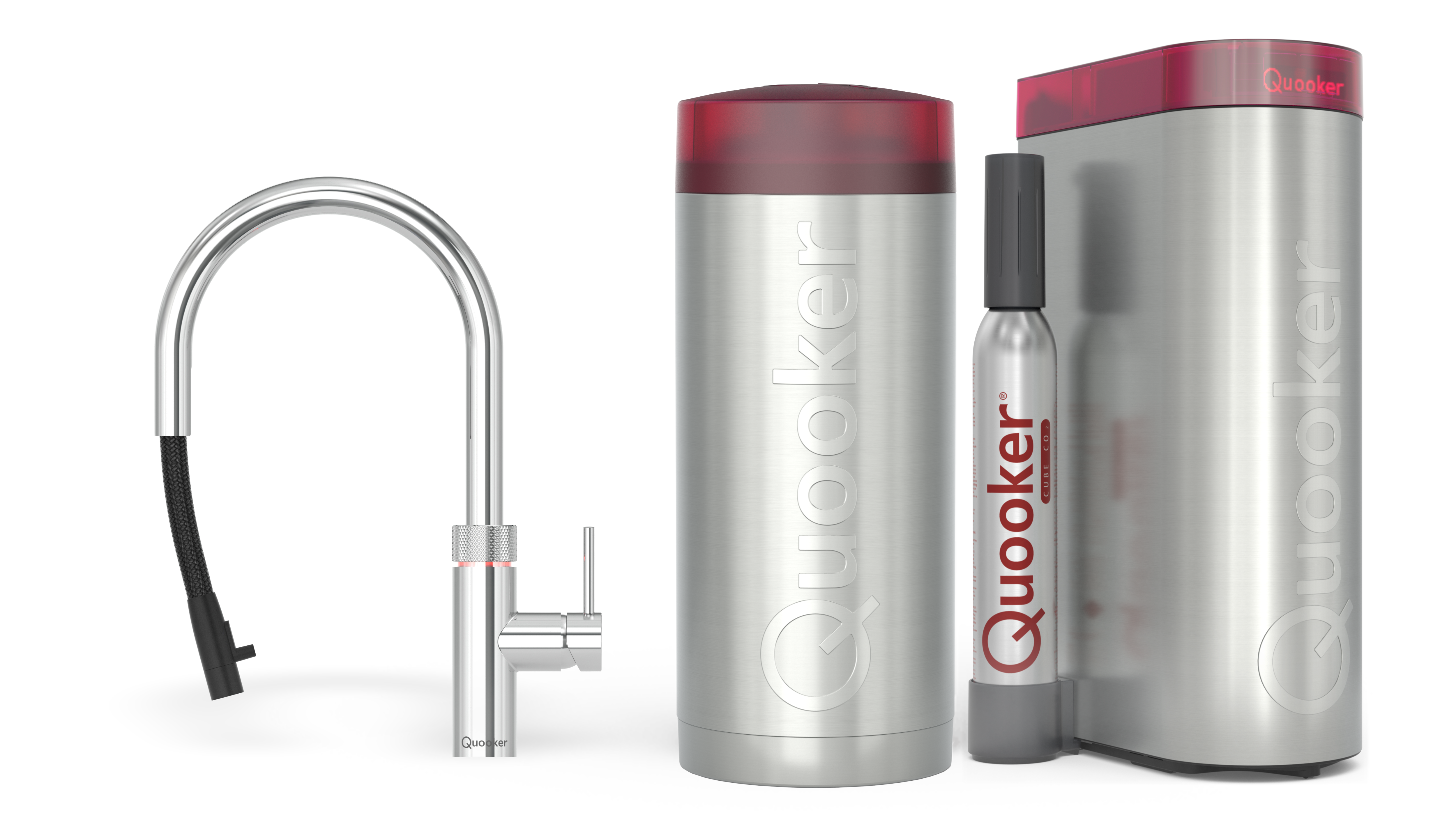 Quooker Combi+ Flex Round Chroom + Cube
