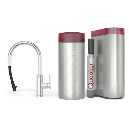 Quooker Combi+ Flex Round Chroom + Cube