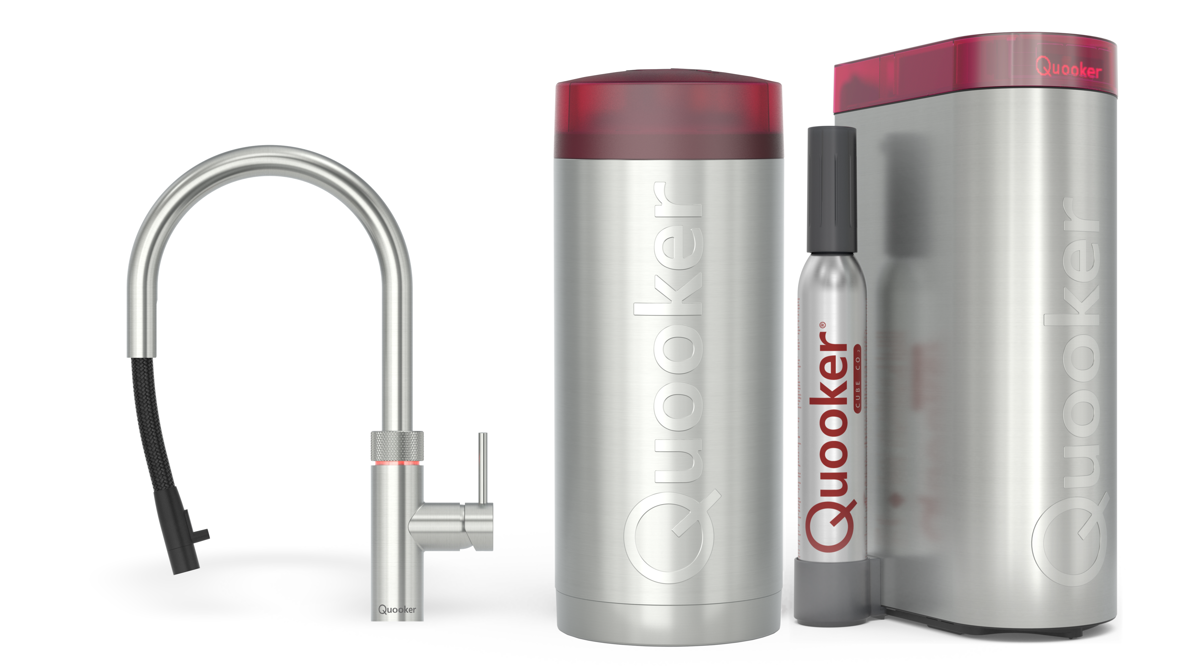 Quooker Combi+ Flex Round RVS + Cube