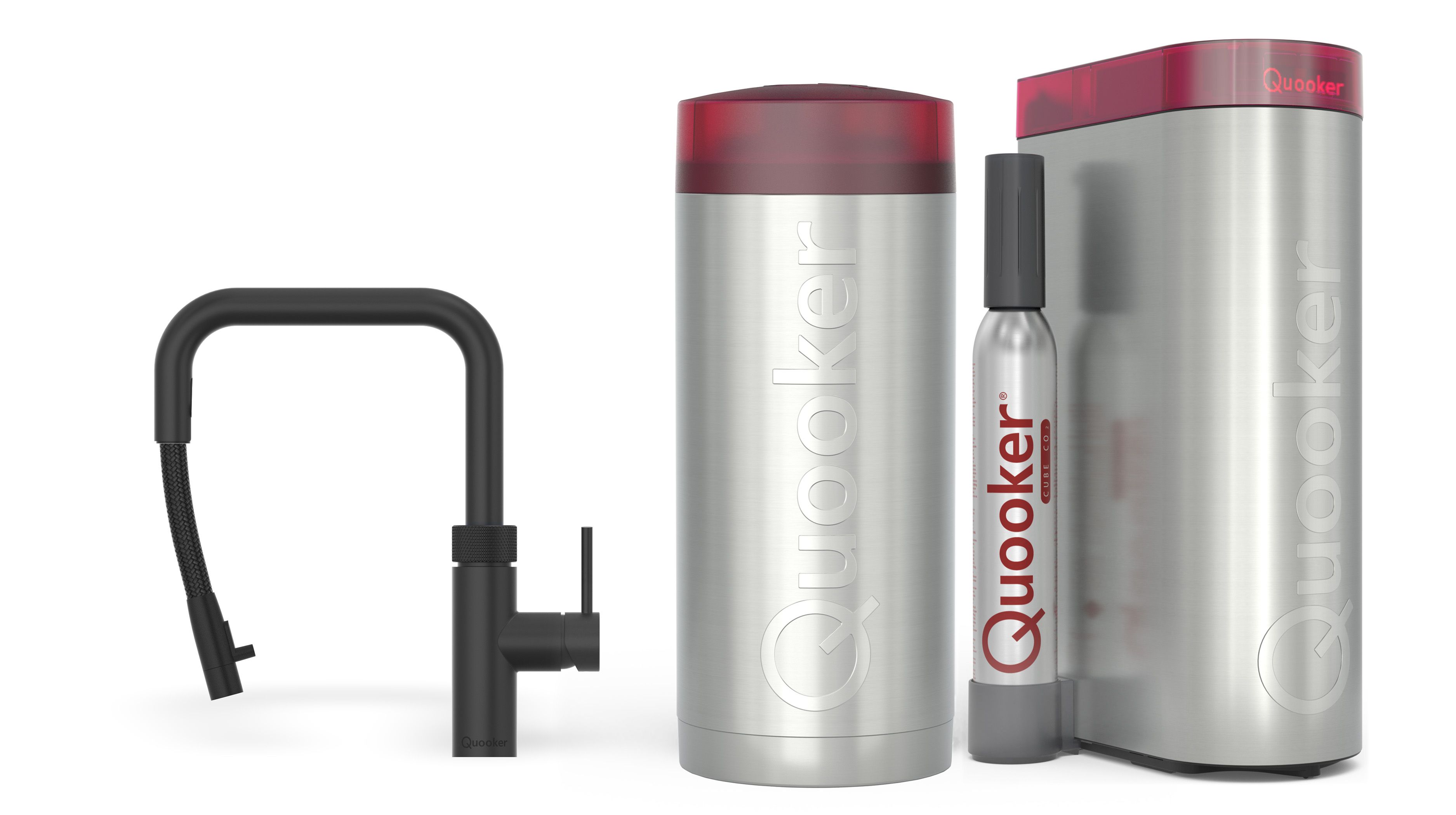 Quooker Combi+ Flex Square Zwart + Cube