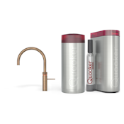Quooker Combi+ Fusion Round Messing Patina + Cube