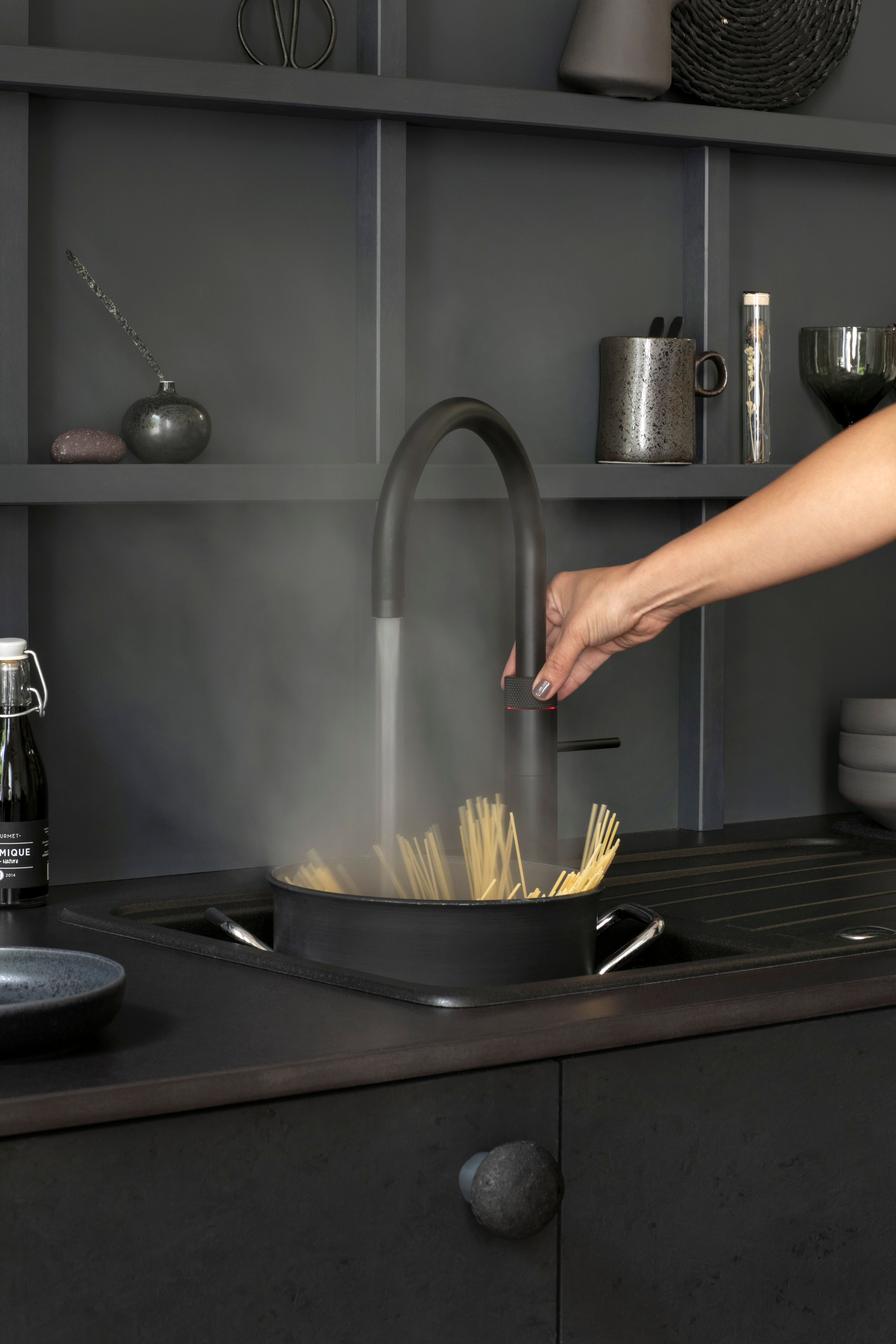 Quooker Combi+ Fusion Round Zwart  kokendwaterkraan afbeelding 5