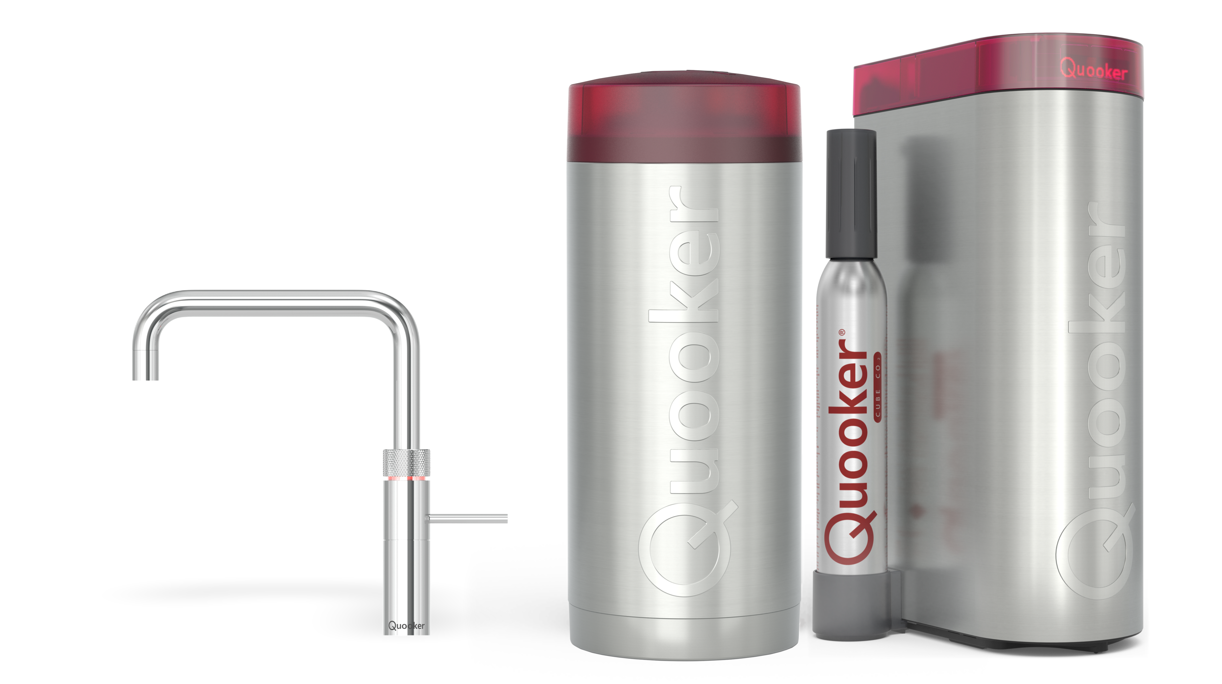Quooker Combi+ Fusion Square Chroom + Cube