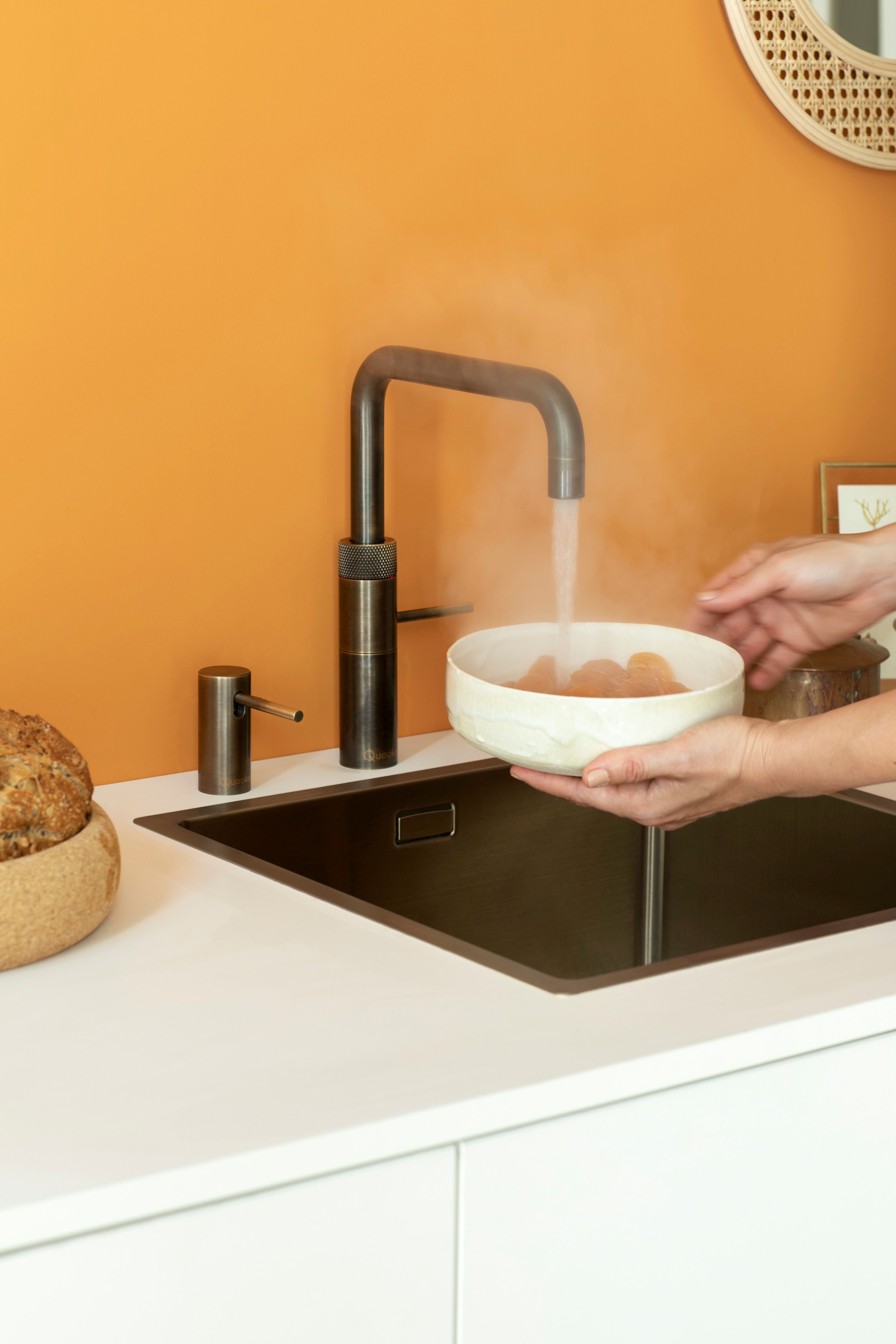 Quooker Combi+ Fusion Square Messing Patina + Cube afbeelding 7