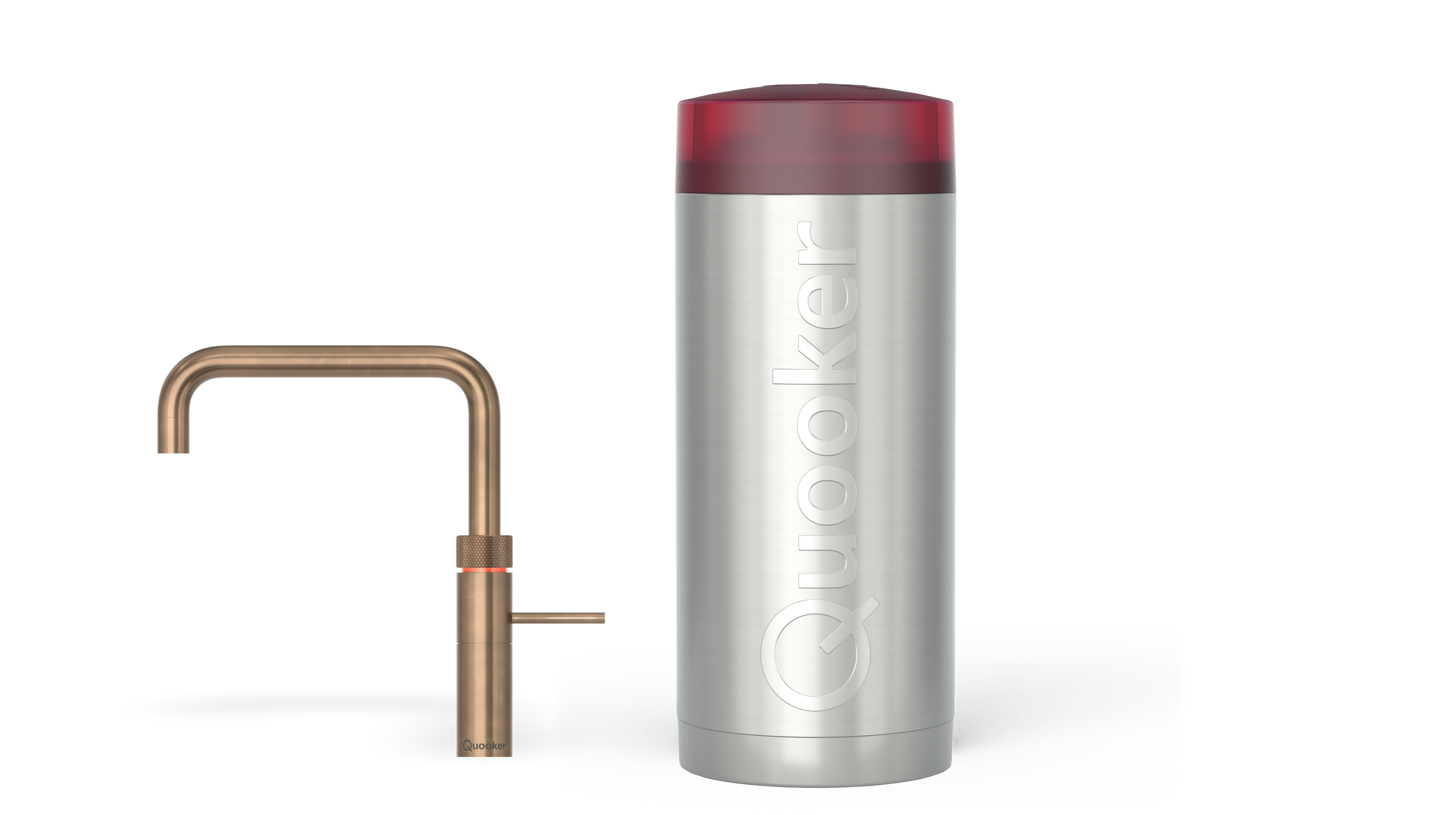 Quooker Combi+ Fusion Square Messing Patina