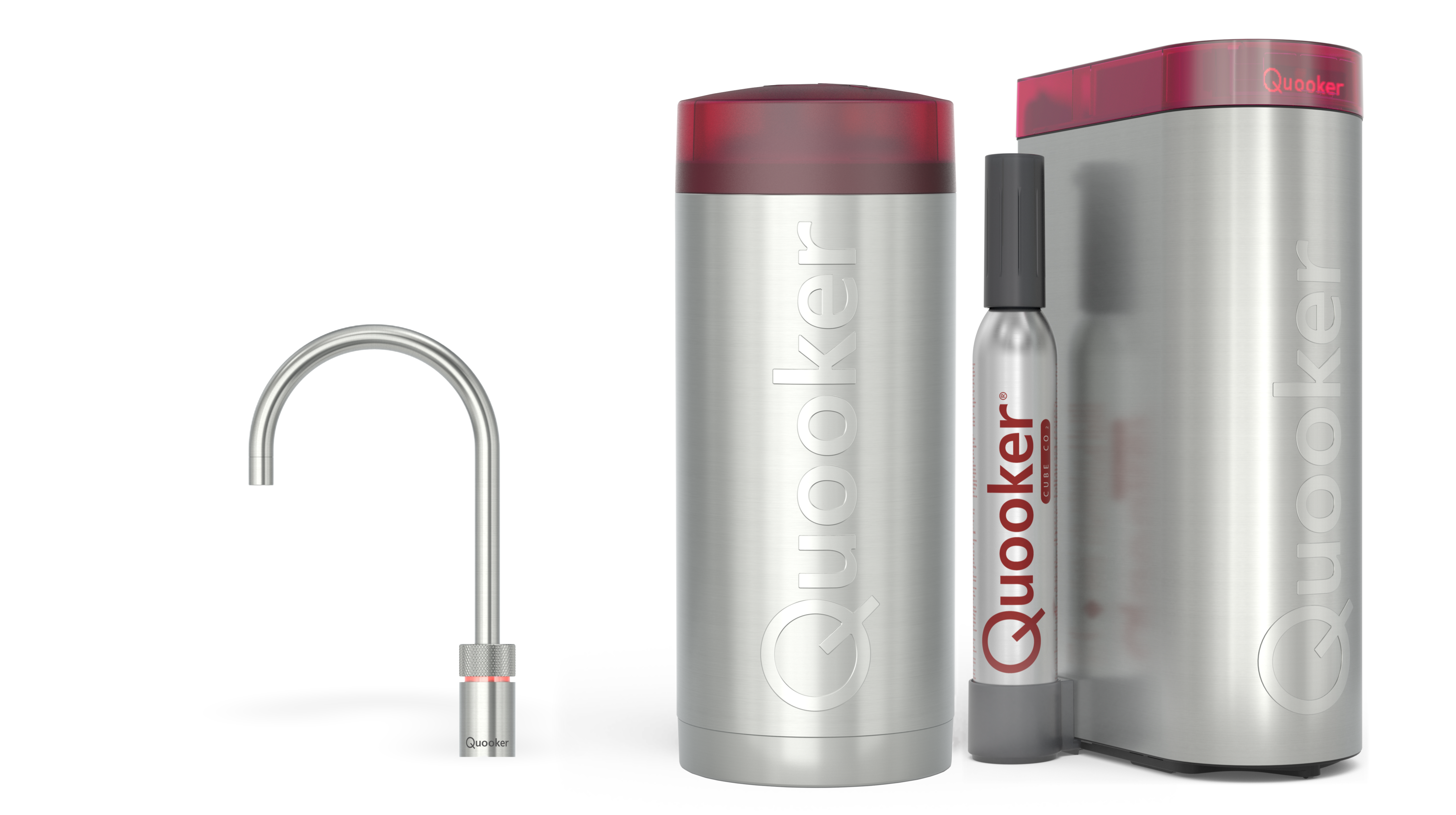 Quooker Combi+ Nordic Round RVS + Cube