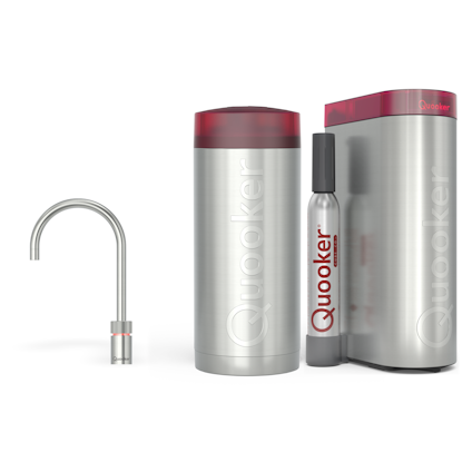 Quooker Combi+ Nordic Round RVS + Cube