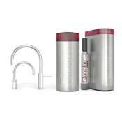Quooker Combi+ Nordic Round Twintaps Chroom + Cube