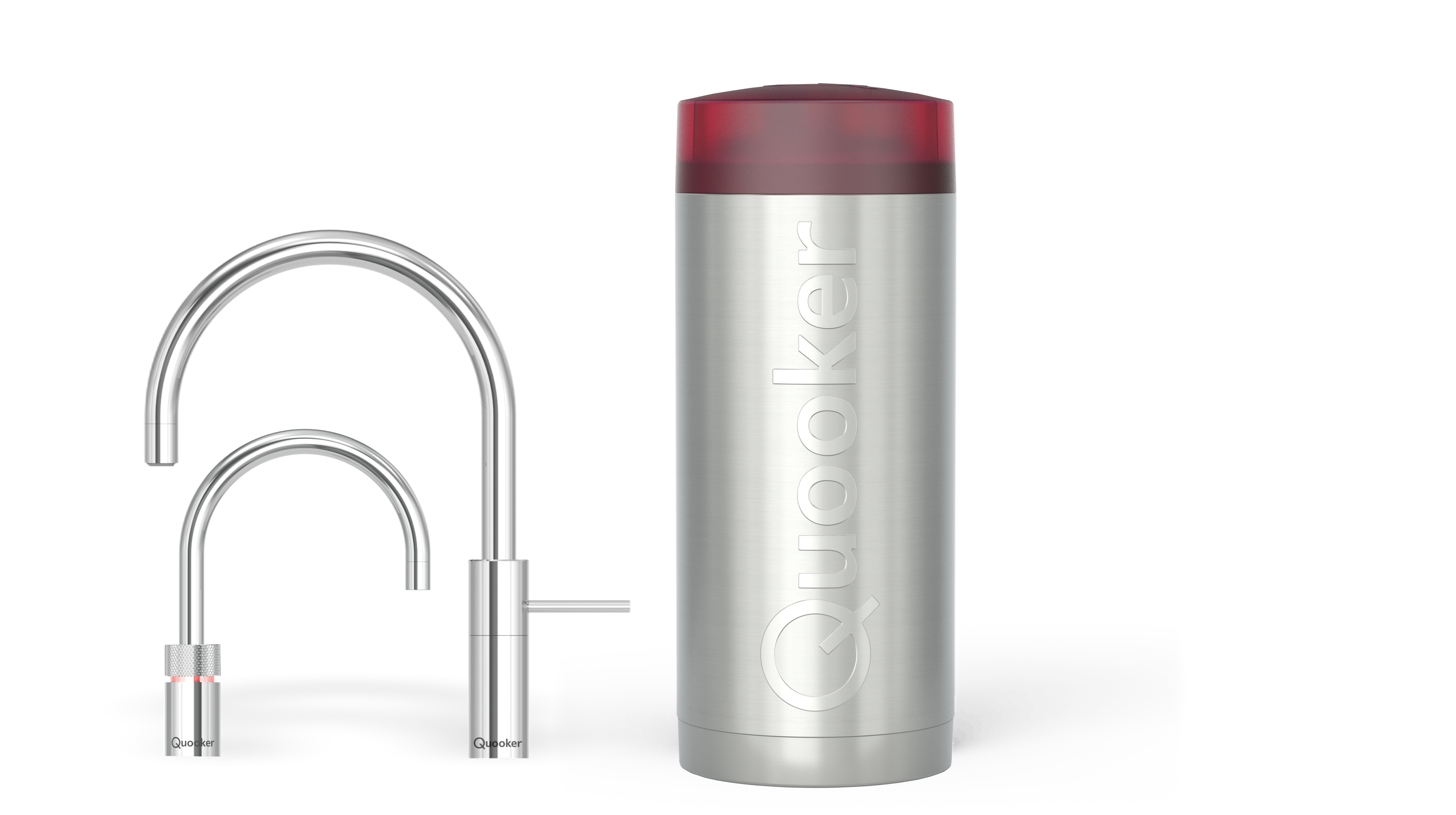 Quooker Combi+ Nordic Round Twintaps RVS
