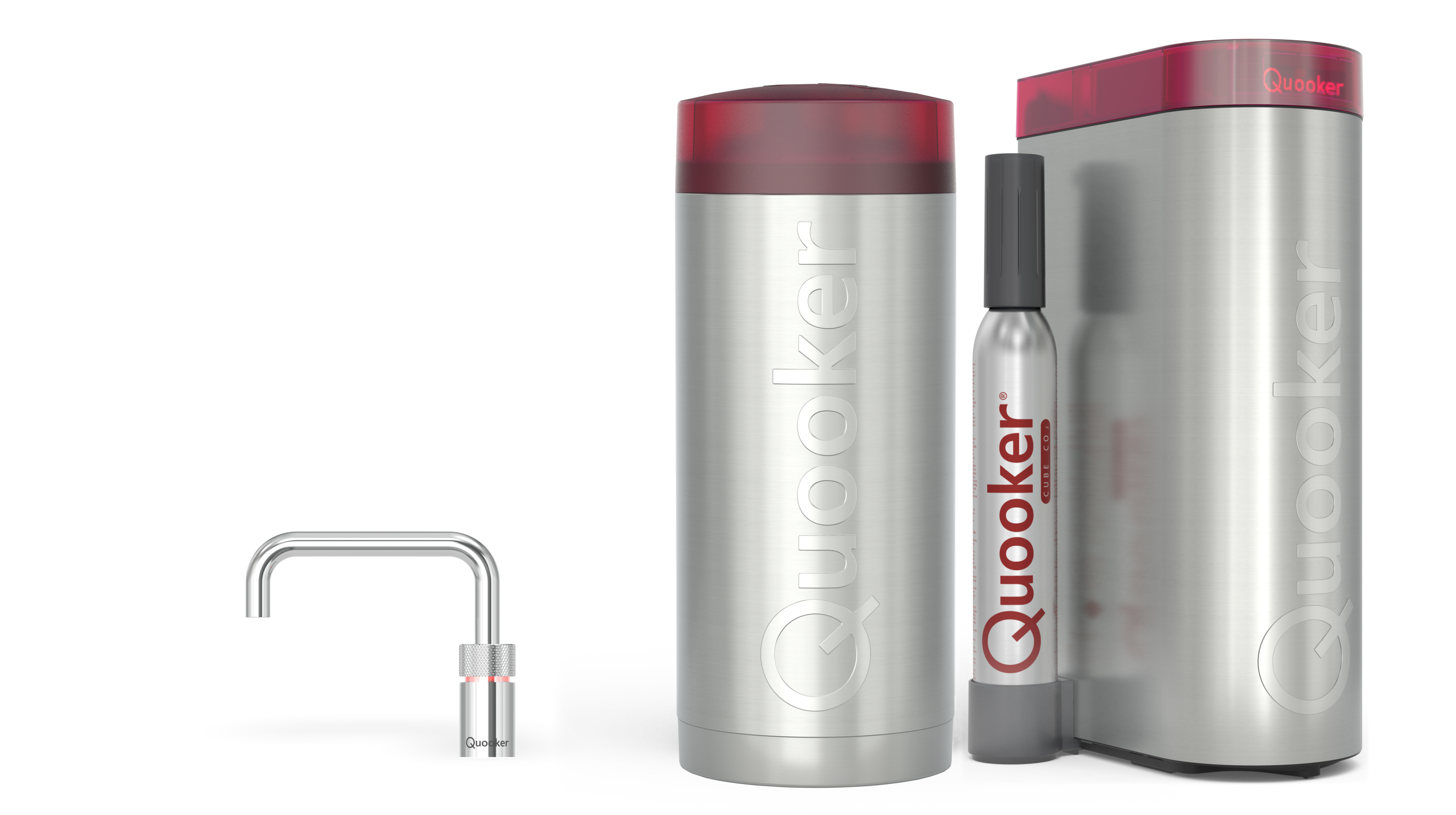 Quooker Combi+ Nordic Square Chroom + Cube