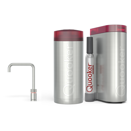 Quooker Combi+ Nordic Square RVS + Cube