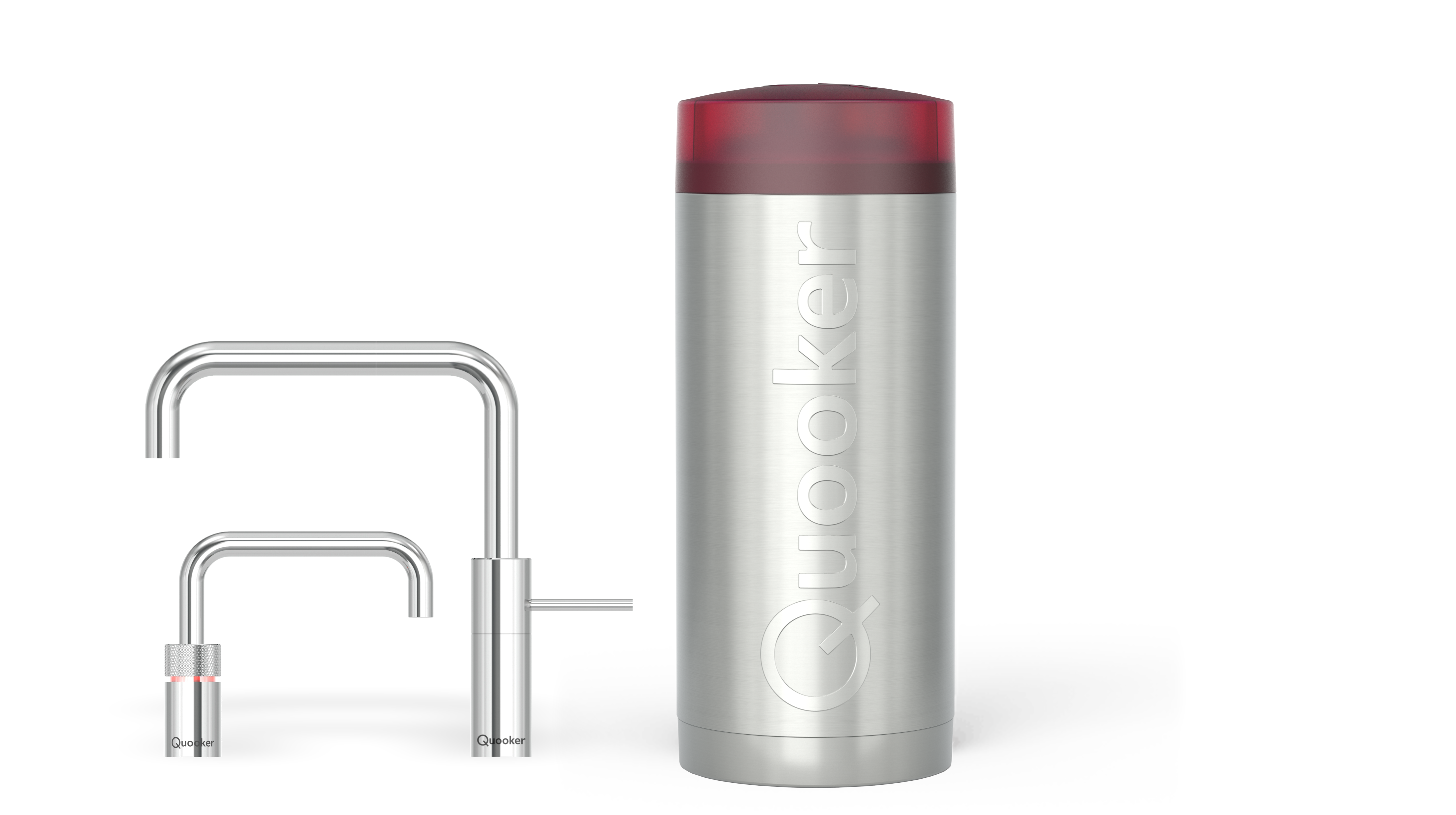 Quooker Combi+ Nordic Square Twintaps Chroom